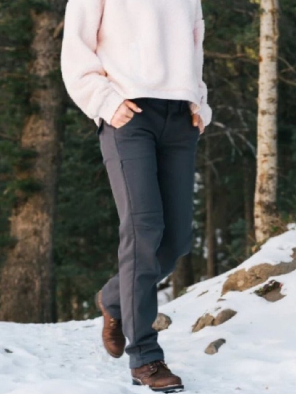NWT Ketchi Sitka Fleece Lined Winter Pants Black Outdoor Hiking Ski Cargo